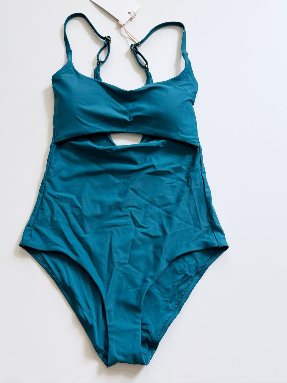 Quince Italian Cut Out One-Piece Swimsuit size S Small NWT - Picture 6 of 12